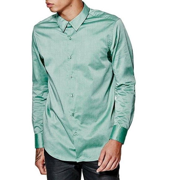 Guess Other - New GUESS Men's Ezra Solid Dragon Fly Shirt szXL